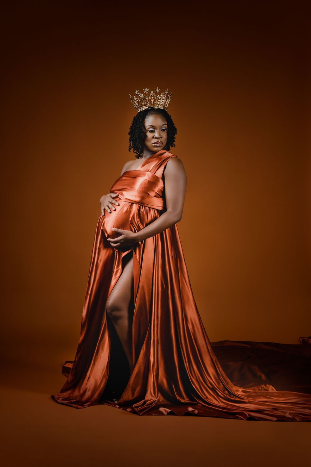 Maternity photography, Jacksonville FL, Carolennys Studios, Fine Art Maternity Photography, Studio Photography, Long dress maternity