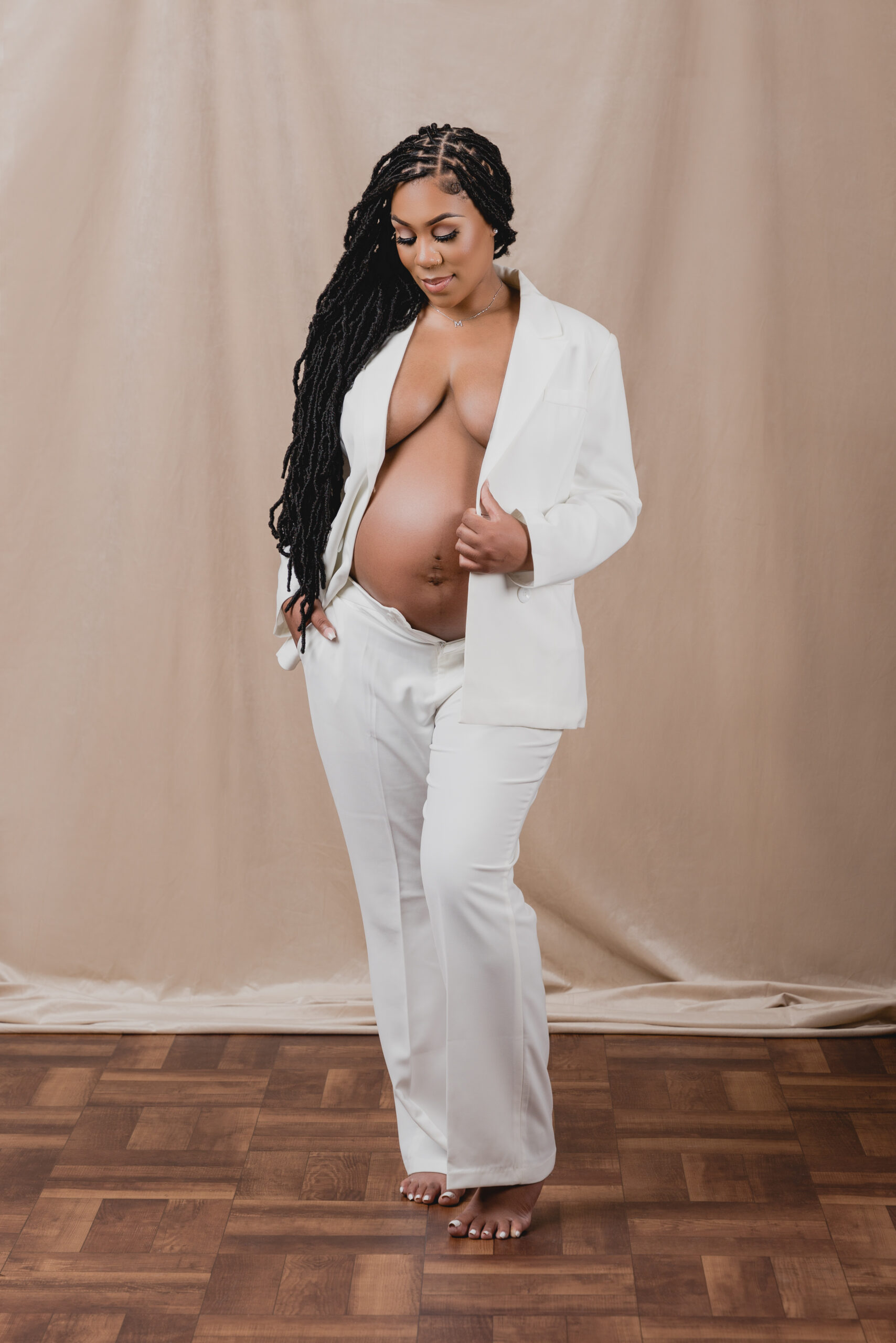 Maternity photography, Jacksonville FL, Carolennys Studios, Fine Art Maternity Photography, Studio Photography, Semi Nude maternity photography
